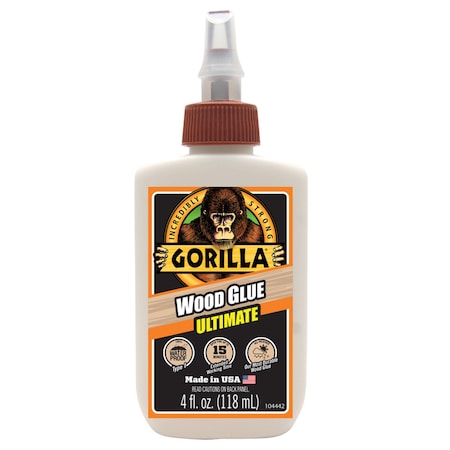 Gorilla Glue Gorilla Extra Strength Natural Wood Glue 4 oz 104397
